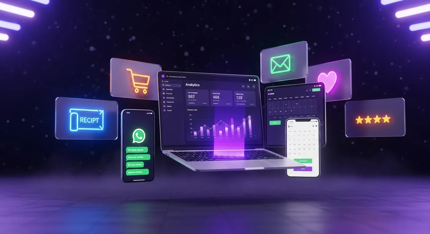 Panel de control Virtualizate.VIP gestionando WhatsApp, citas, facturación y ventas en una sola pantalla